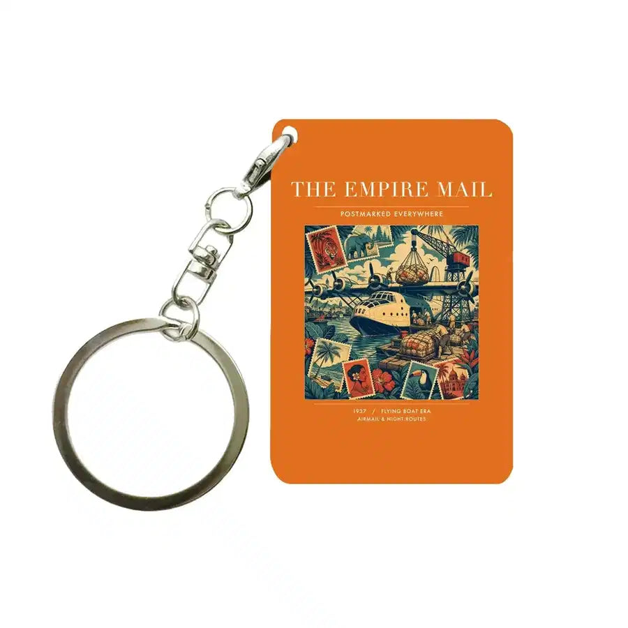VINTAGE G4073 - The Empire Mail - Designed Key Chain design on orange