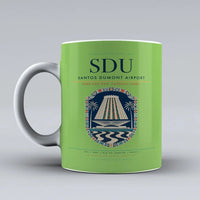 Thumbnail for Dumont Airport SDU Mug design on light green santos
