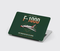 Thumbnail for F-100D Super Sabre design on dark green MacBook case