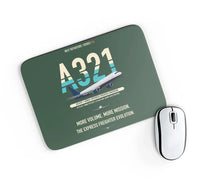 Thumbnail for Airbus A321P2F design on dark green rectangle mouse pad