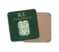Thumbnail for Foz do Iguaçu International Airport (IGU) design on dark green 1 piece coaster