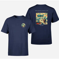 Thumbnail for VINTAGE G4287 - The Powder Morning Lift - Double-Side T-Shirt design on navyblue double side t shirt