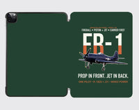 Thumbnail for FR-1 Fireball Prop in Front Jet in Back design on dark green ipad tablet case