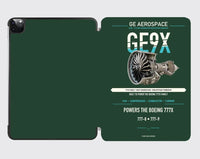 Thumbnail for GE9X design on dark green ipad tablet case