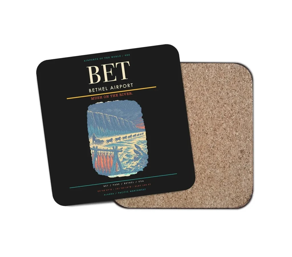 Bethel Airport BET Coaster 1-Piece - Black