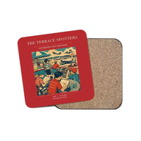 Thumbnail for The Terrace Spotters - Designed Coasters design on red 1-piece