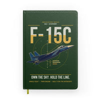 Thumbnail for F-15C Eagle design on dark green notebook