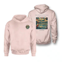 Thumbnail for VINTAGE G4497 - The Paddy Reflection Roads - Double-Side Hoodie design on pink double side