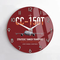 Thumbnail for Airbus CC-150T Polaris design on dark red no frame wall clock