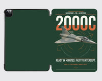 Thumbnail for Dassault Mirage 2000C RDI design on dark green ipad tablet case