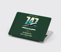 Thumbnail for Boeing 747-200B design on dark green MacBook case