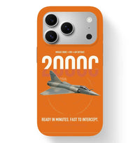 Thumbnail for Dassault Mirage 2000C RDI design on orange magsafe iphone case, for iPhone 17 Pro