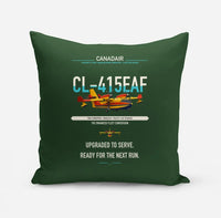 Thumbnail for Canadair CL-415EAF design on dark green pillow