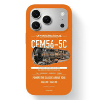 Thumbnail for CFM56-5C Case design on orange iphone case
