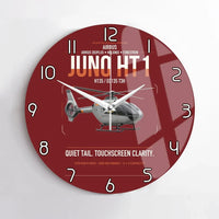Thumbnail for Airbus H135 Juno HT1 design on dark red no frame wall clock