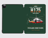 Thumbnail for Airbus H175 design on dark green ipad tablet case