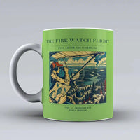 Thumbnail for VINTAGE G4194 - The Fire Watch Flight - Ceramic Mug design on lightgreen