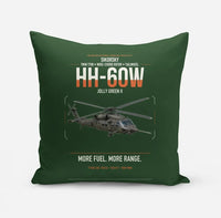Thumbnail for Sikorsky HH-60W Jolly Green II design on dark green pillow