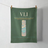 Thumbnail for Bauerfield International Airport (VLI) design on dark green towel