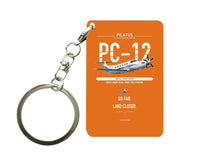 Thumbnail for PC-12 PRO Key Chain design on orange key chain