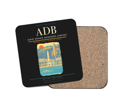 Izmir Adnan Menderes Airport ADB Coaster 1-Piece - Black