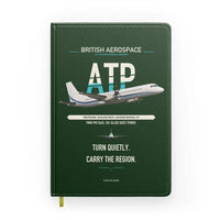 Thumbnail for British Aerospace ATP design on dark green notebook