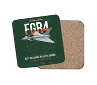 Thumbnail for Eurofighter Typhoon FGR4 design on dark green 1 piece coaster