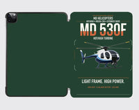 Thumbnail for MD Helicopters MD 530F design on dark green ipad tablet case