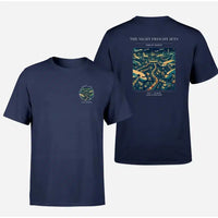 Thumbnail for VINTAGE G4133 - The Night Freight Jets - Double-Side T-Shirt design on navyblue double side t shirt