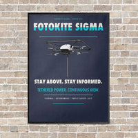 Thumbnail for Fotokite Sigma vertical canvas print - framed - navy blue background