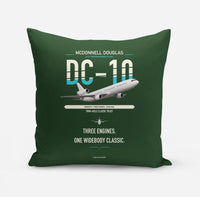 Thumbnail for McDonnell Douglas DC-10 design on dark green pillow