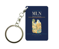 Thumbnail for Melilla Airport (MLN) design on navy blue key chain