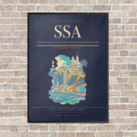 Thumbnail for Salvador - Deputado Luis Eduardo Magalhaes International Airport SSA - Canvas Framed - Navy Blue