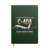 Thumbnail for C-40A Clipper Fleet Logistics Ready design on dark green notebook