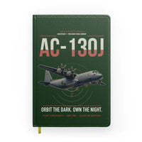 Thumbnail for AC-130J Ghostrider design on dark green notebook