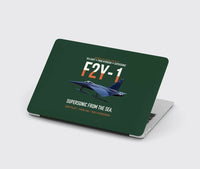 Thumbnail for F2Y-1 Sea Dart Supersonic from the Sea design on dark green MacBook case