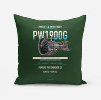 Thumbnail for PW1900G design on dark green pillow