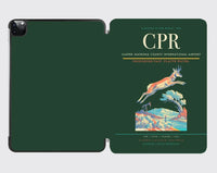 Thumbnail for Casper–Natrona County International Airport (CPR) design on dark green ipad tablet case