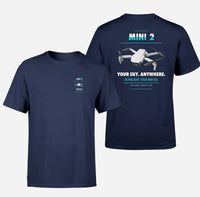 Thumbnail for DJI Mini 2 design on navy blue t shirt