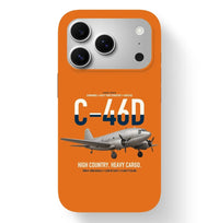 Thumbnail for C-46D Commando design on orange magsafe iphone case, for iPhone 17 Pro