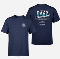 Thumbnail for Diamond DA62 design on navy blue t-shirt, double-side print