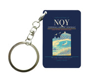 Thumbnail for Cornwall Airport Newquay (NQY) design on navy blue key chain