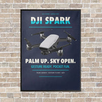 Thumbnail for DJI Spark vertical canvas print - framed - navy blue background