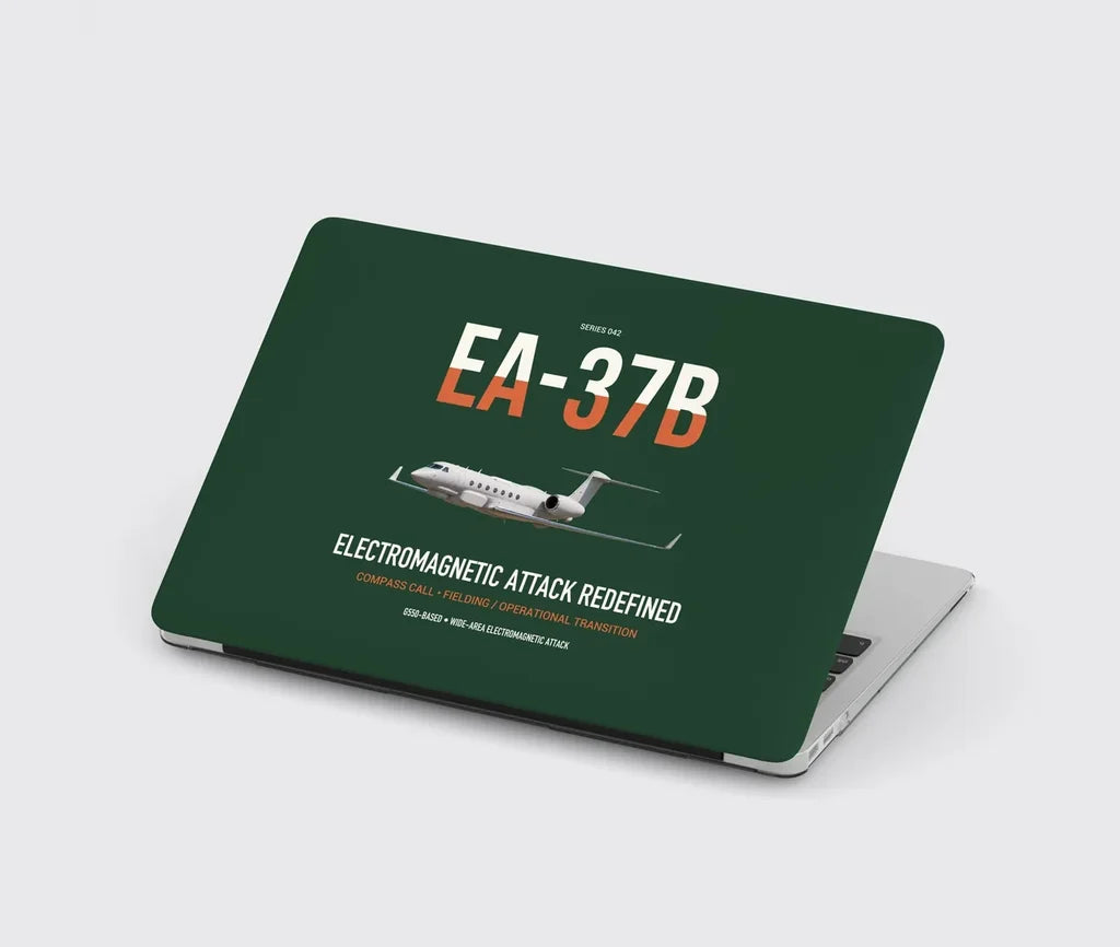 EA-37B Compass Call design on dark green MacBook case