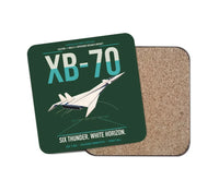 Thumbnail for XB-70A Valkyrie design on dark green 1 piece coaster