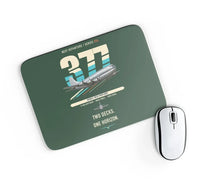 Thumbnail for Boeing 377 Stratocruiser design on dark green rectangle mouse pad
