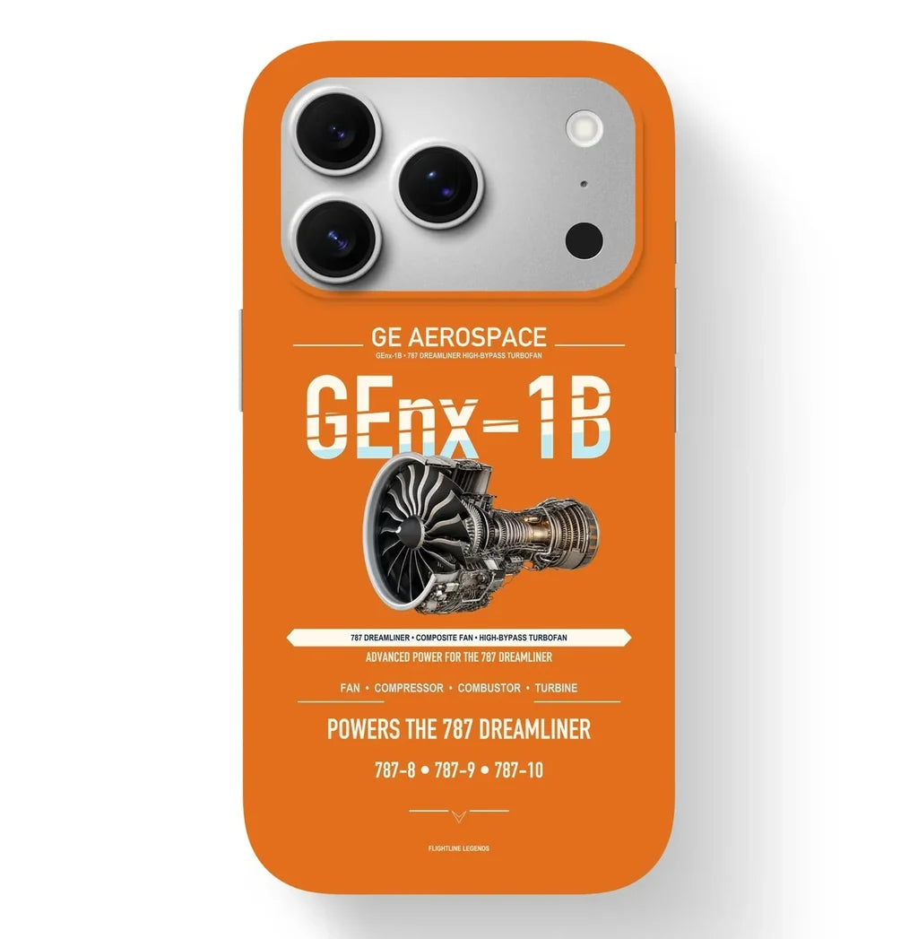 GEnx-1B Case design on orange iphone case