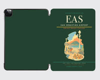 Thumbnail for San Sebastián Airport (EAS) design on dark green ipad tablet case