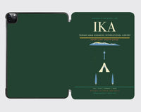 Thumbnail for Tehran Imam Khomeini International Airport (IKA) design on dark green ipad tablet case