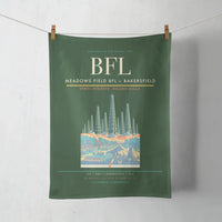 Thumbnail for Meadows Field (BFL) design on dark green towel
